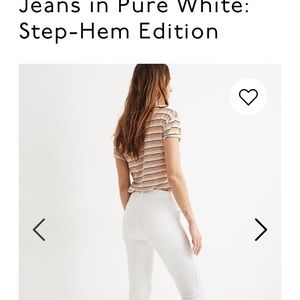 Madewell Jeans - Madewell 10” High Rise Skinny Jeans Raw Hem Madewell Jeans - Madewell 10” High Rise Skinny Jeans Raw Hem